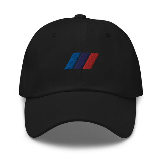 Embroidered M Stripe Dad Hat