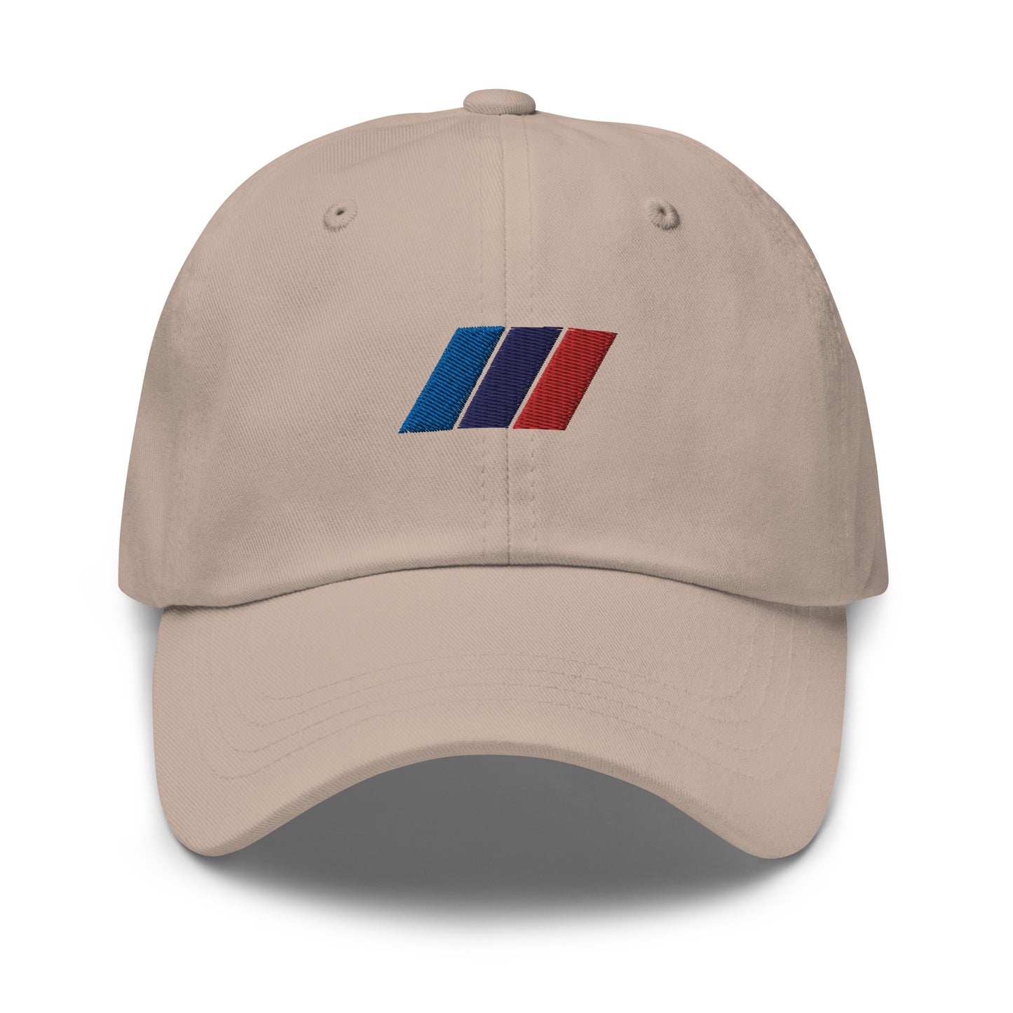 Embroidered M Stripe Dad Hat