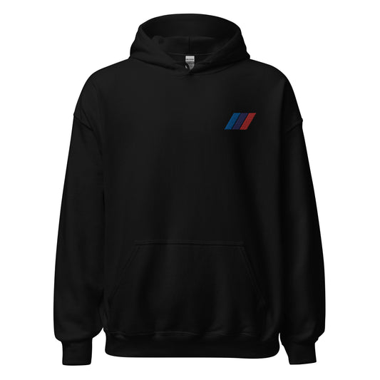 Embroidered M Stripe Hoodie