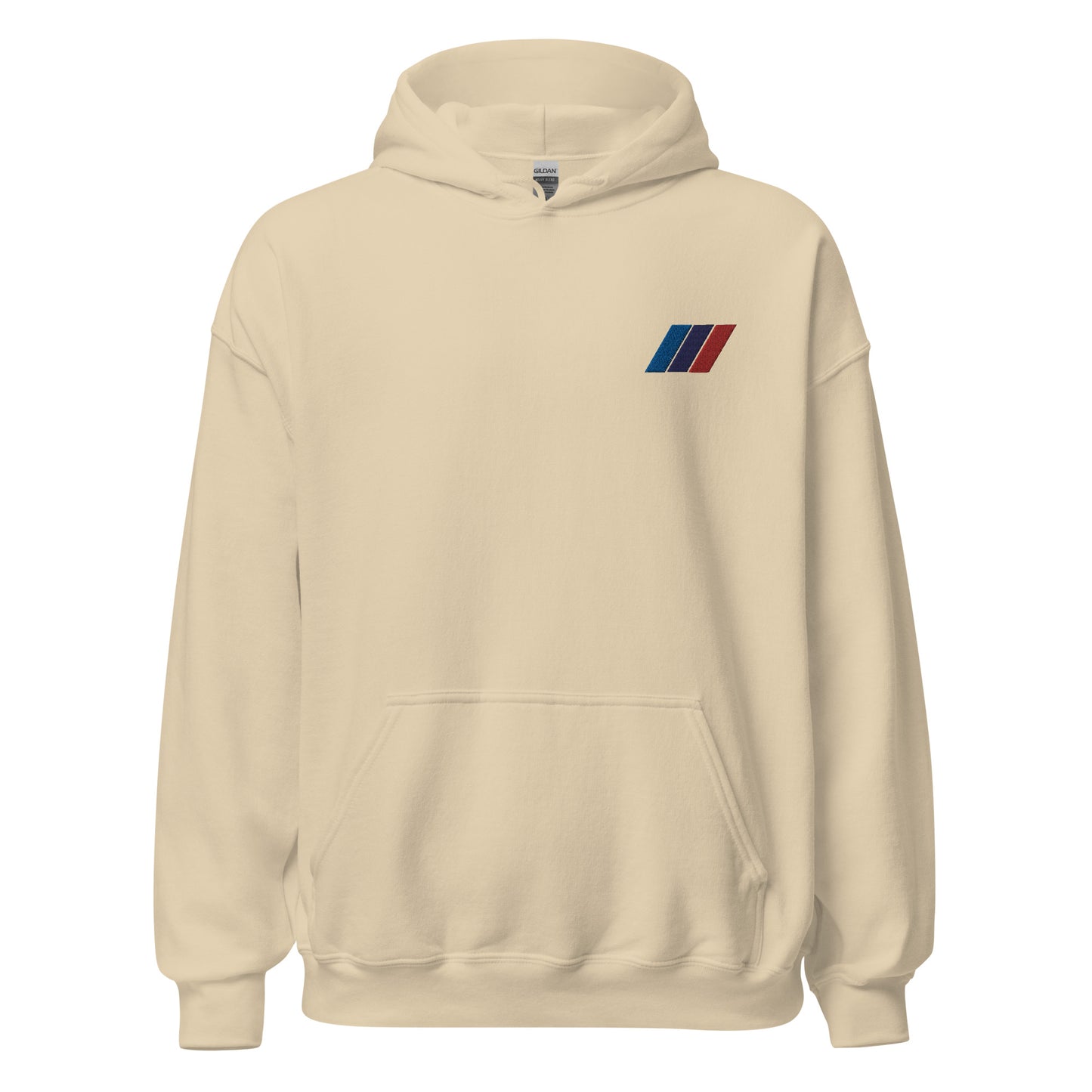 Embroidered M Stripe Hoodie