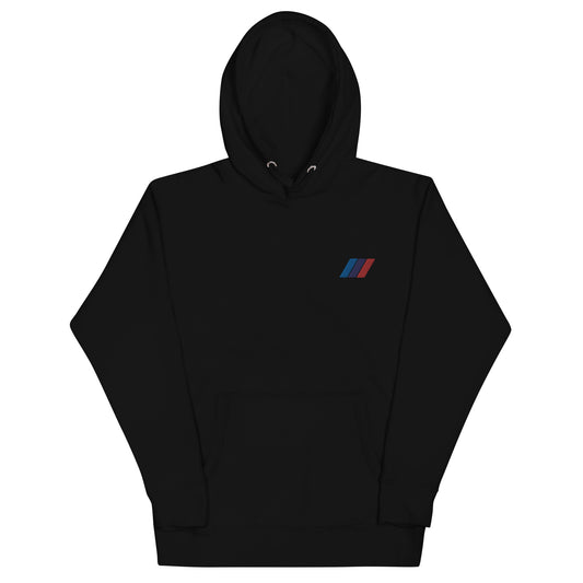 Premium Embroidered M Stripe Hoodie